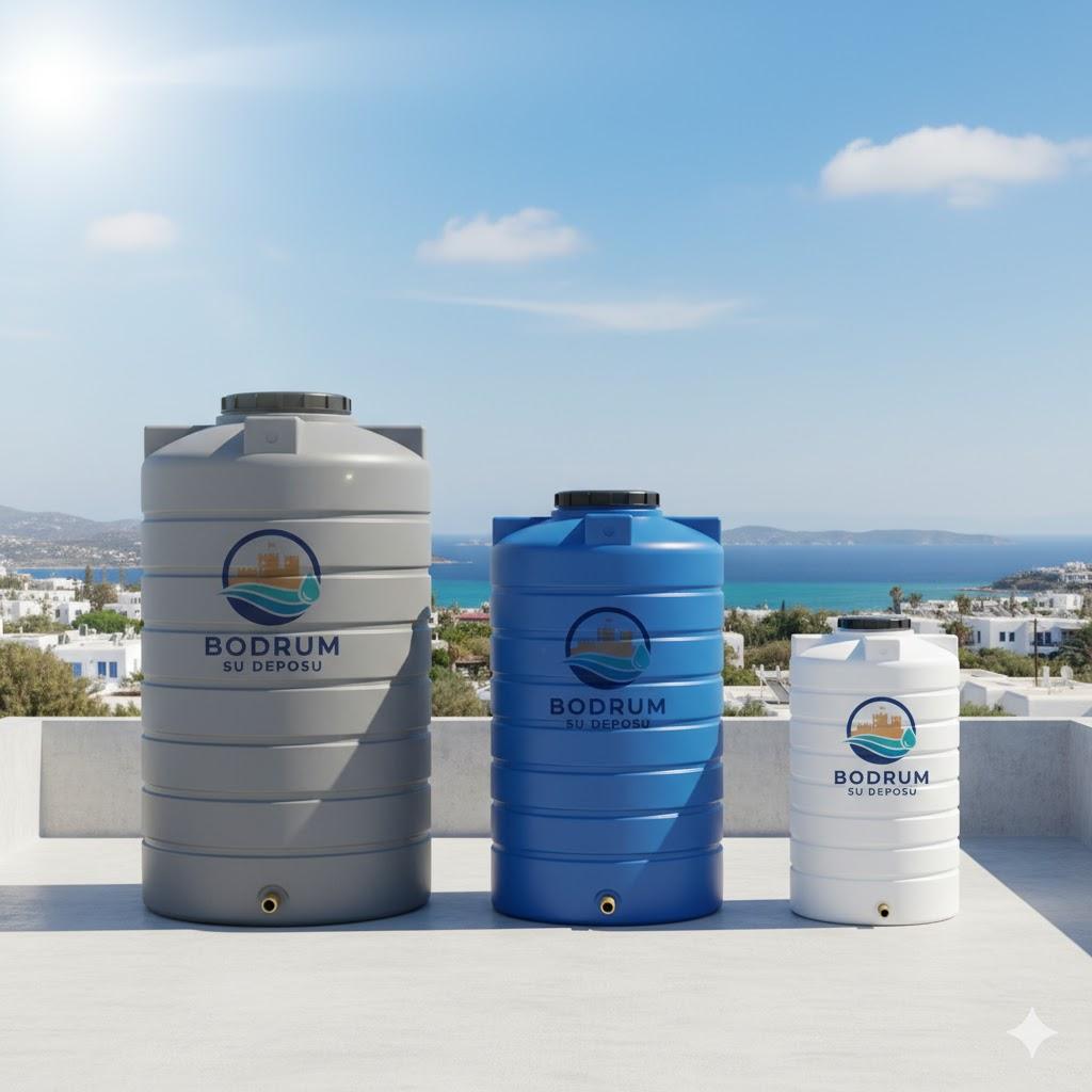Bodrum’da çatıya monte edilen dayanıklı su deposu
